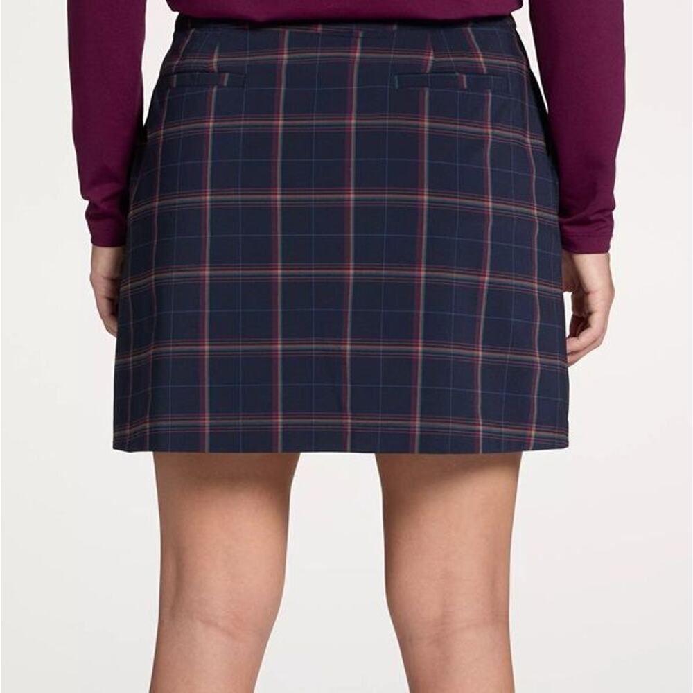 NWT Walter Hagen Lady Hagen Women's Clubhouse 17” Plaid Golf Skort Size 6 - Picture 10 of 10